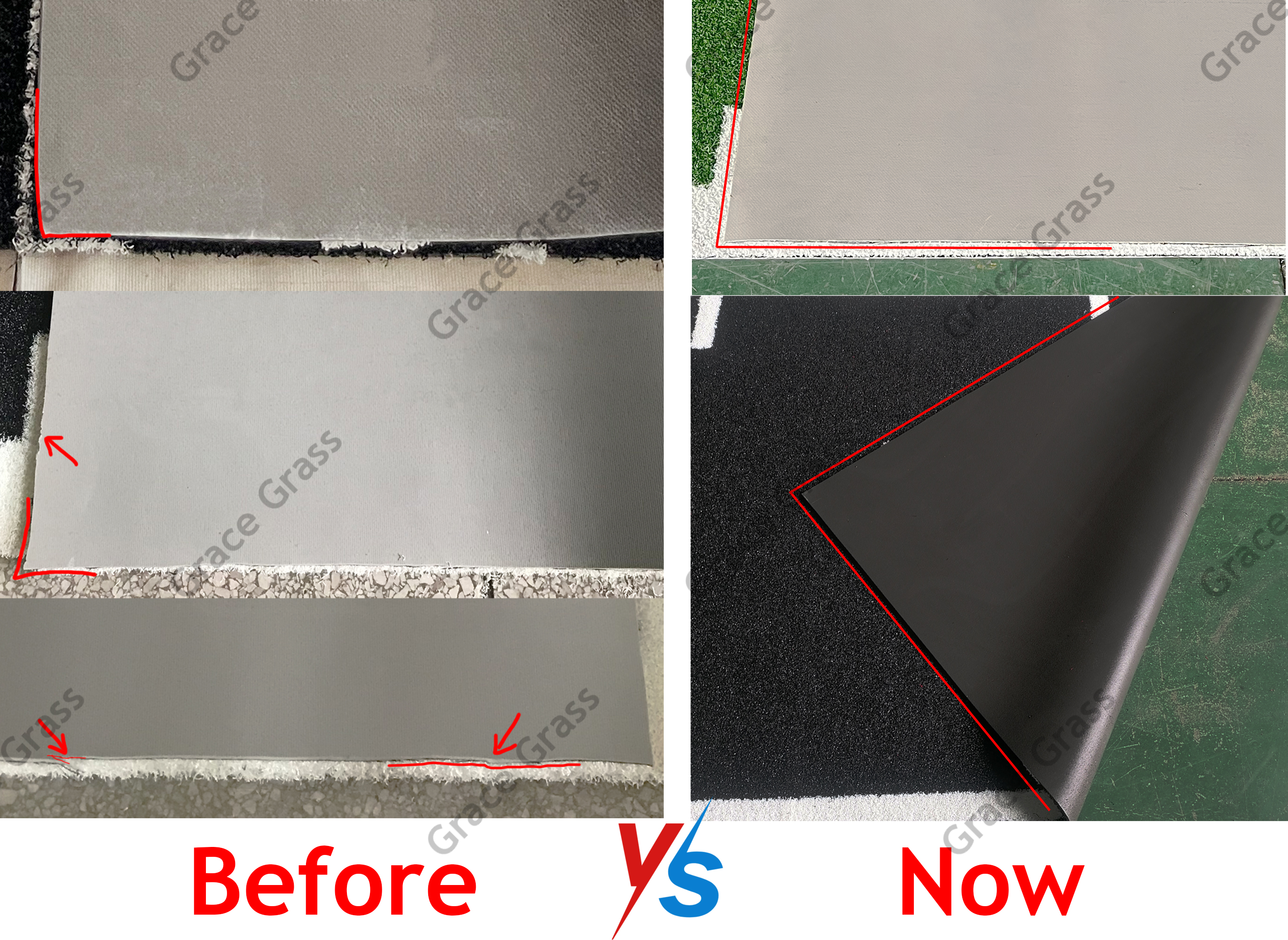 Comparison: Traditional manual cutting vs our electric shear method.